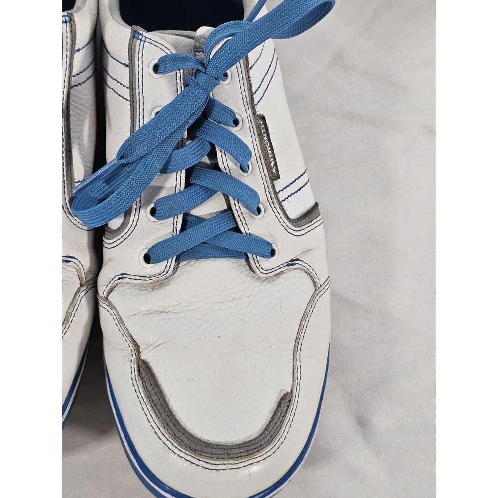 Ashworth Cardiff ADC Spikeless Golf Shoes White Blue Men's Size 10.5 Leather - Picture 8 of 13